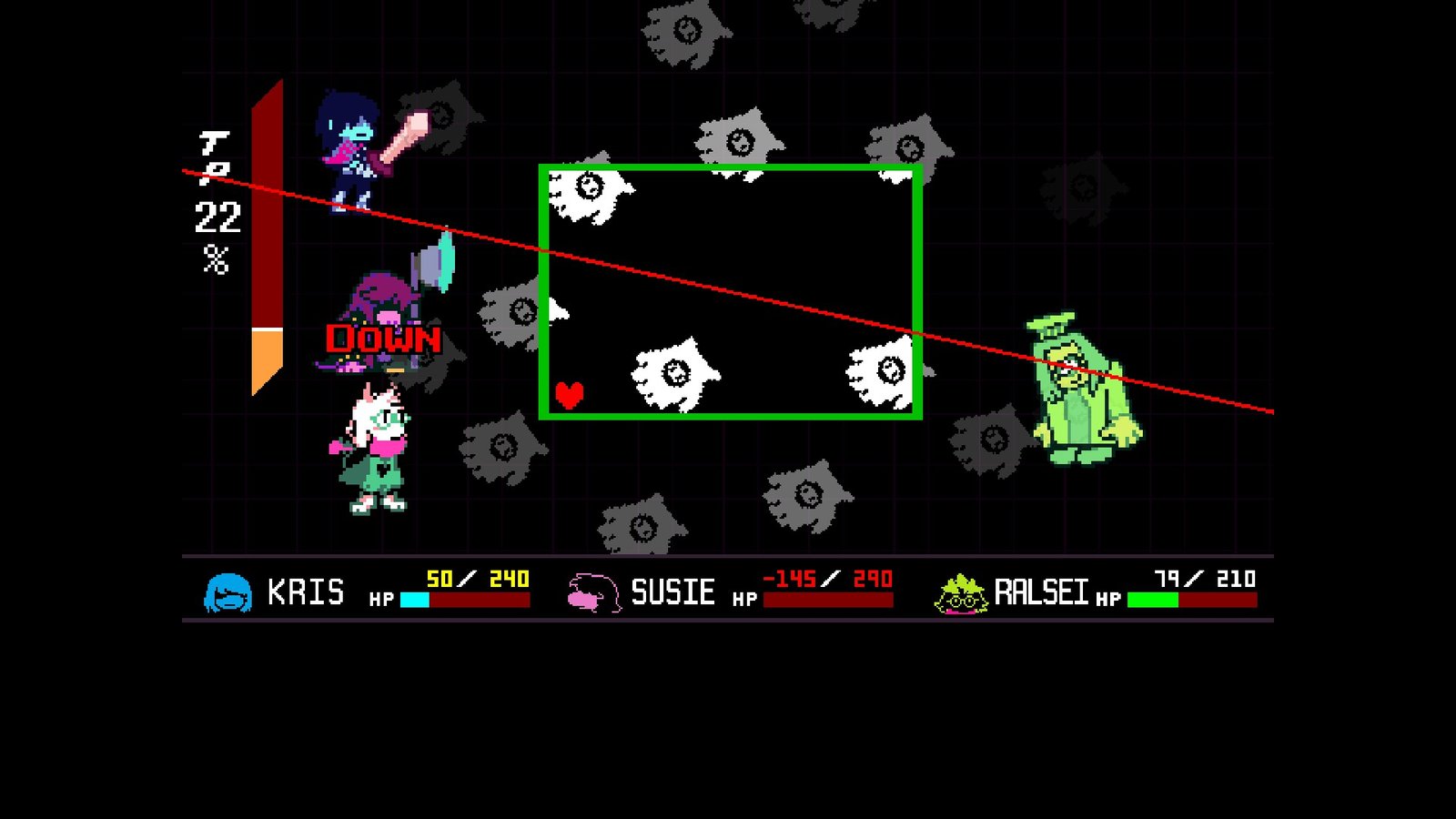Orange's final attack in Deltarune Chapter 5
