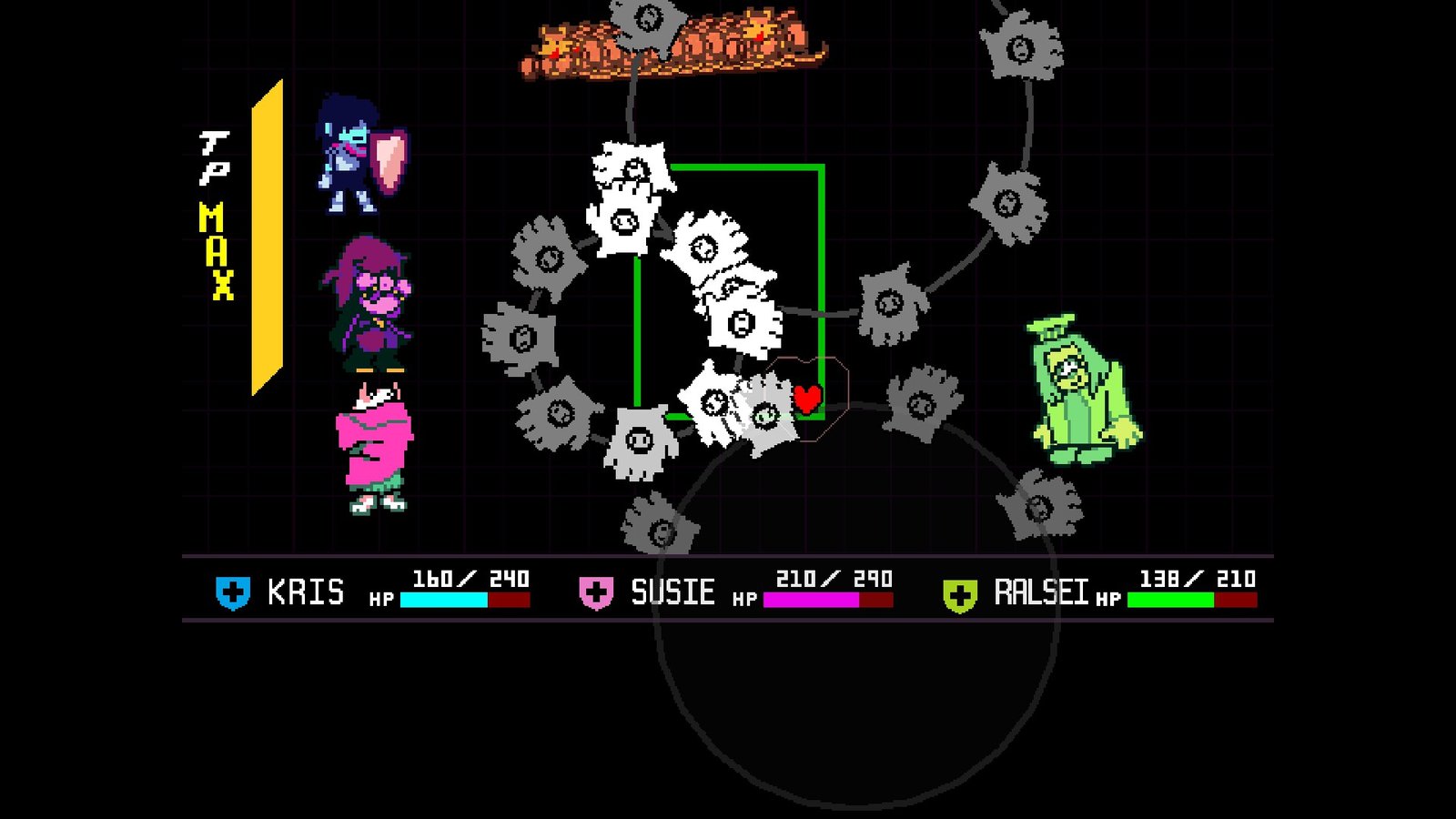 Orange's Omega Attack in Deltarune Chapter 5