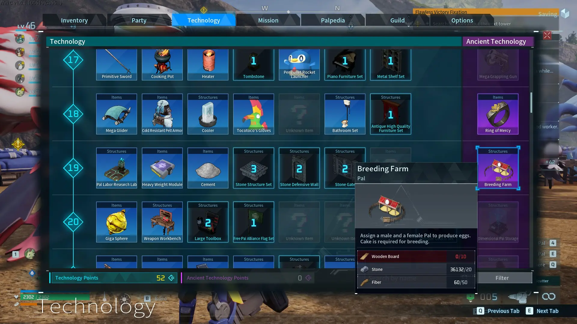 The Breeding Farm tech tree