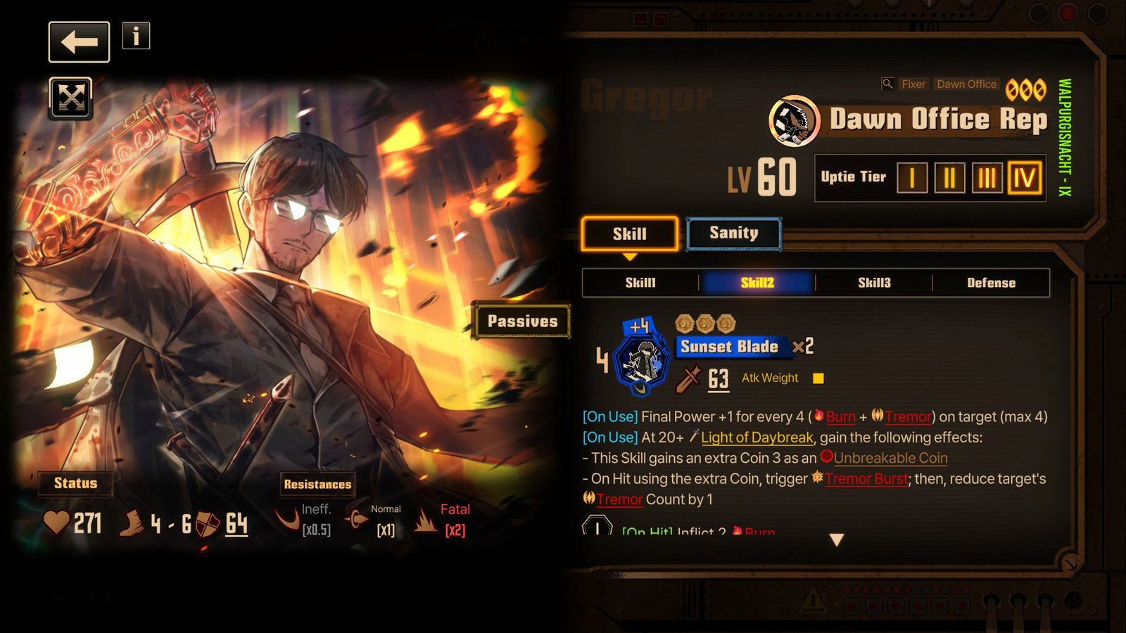 Dawn Greg Skill 2