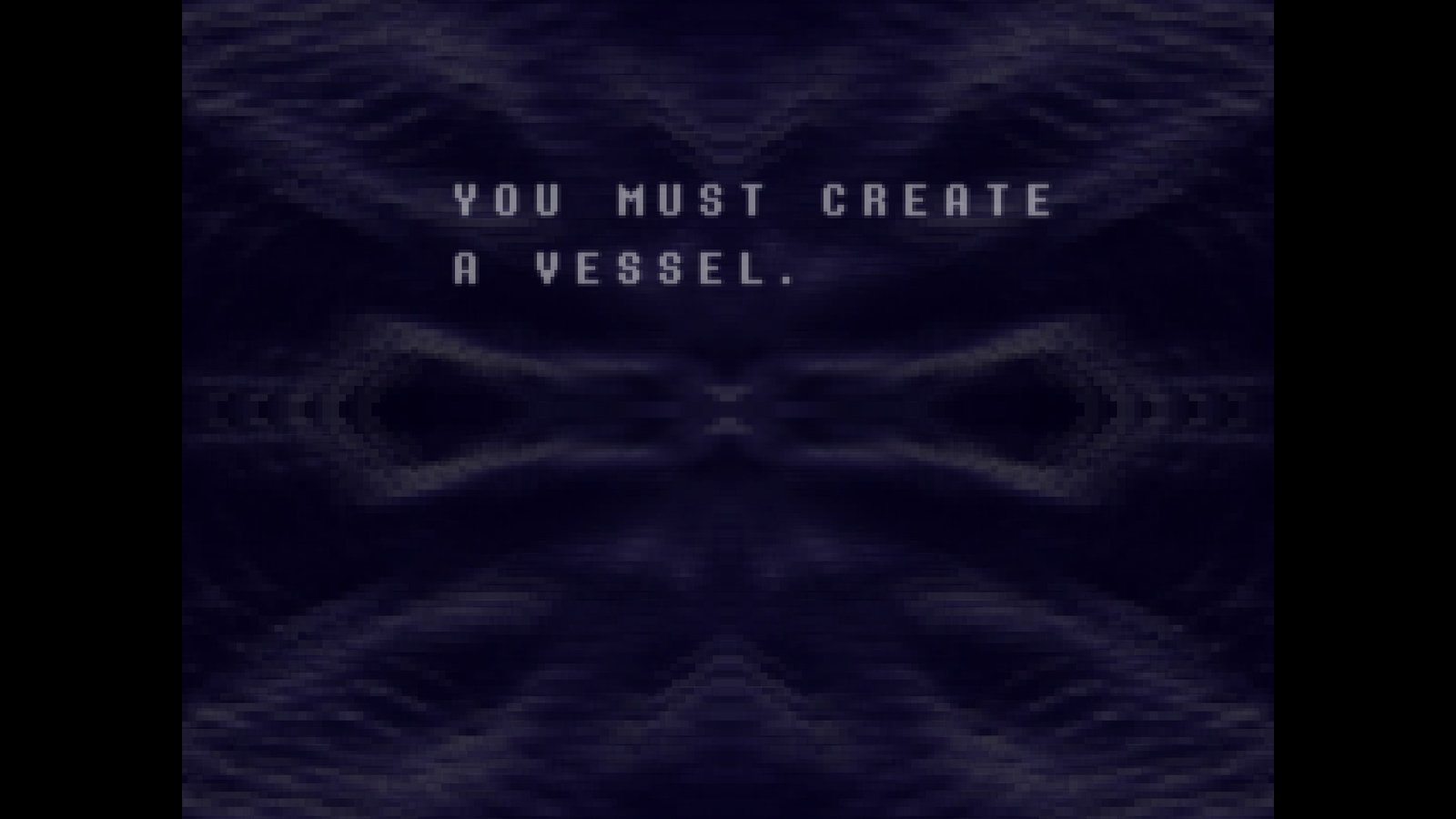 Gaster prompting the player to make a vessel