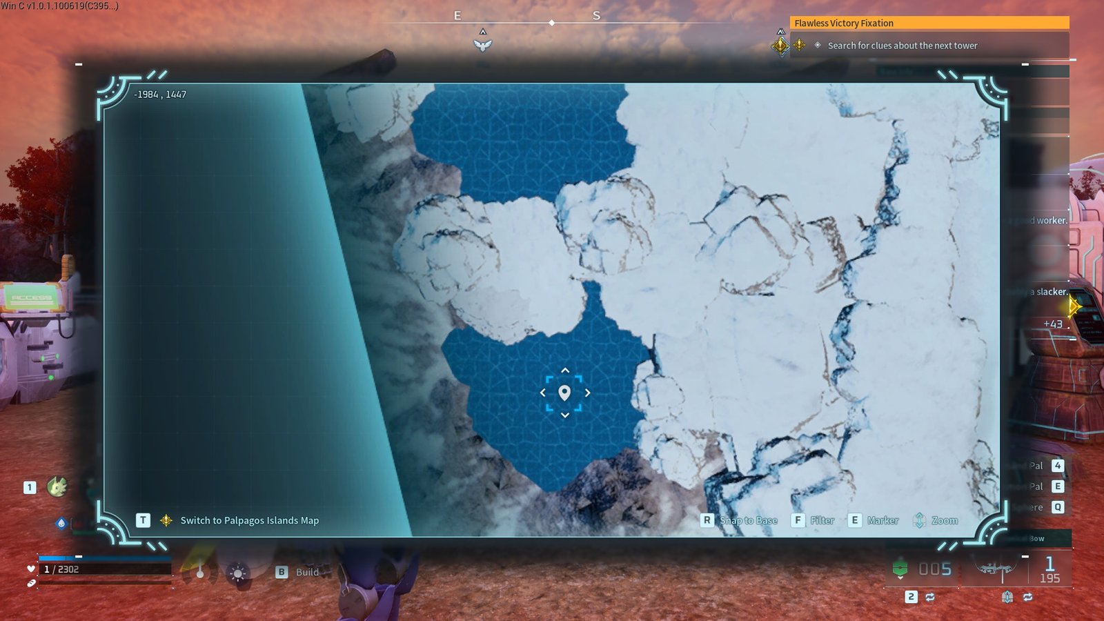 An icy Paloxite store