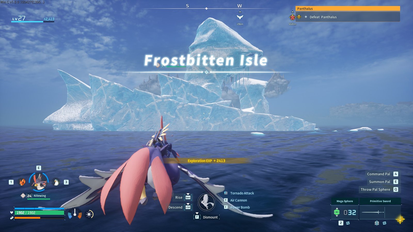 the frostbitten isle in Palworld