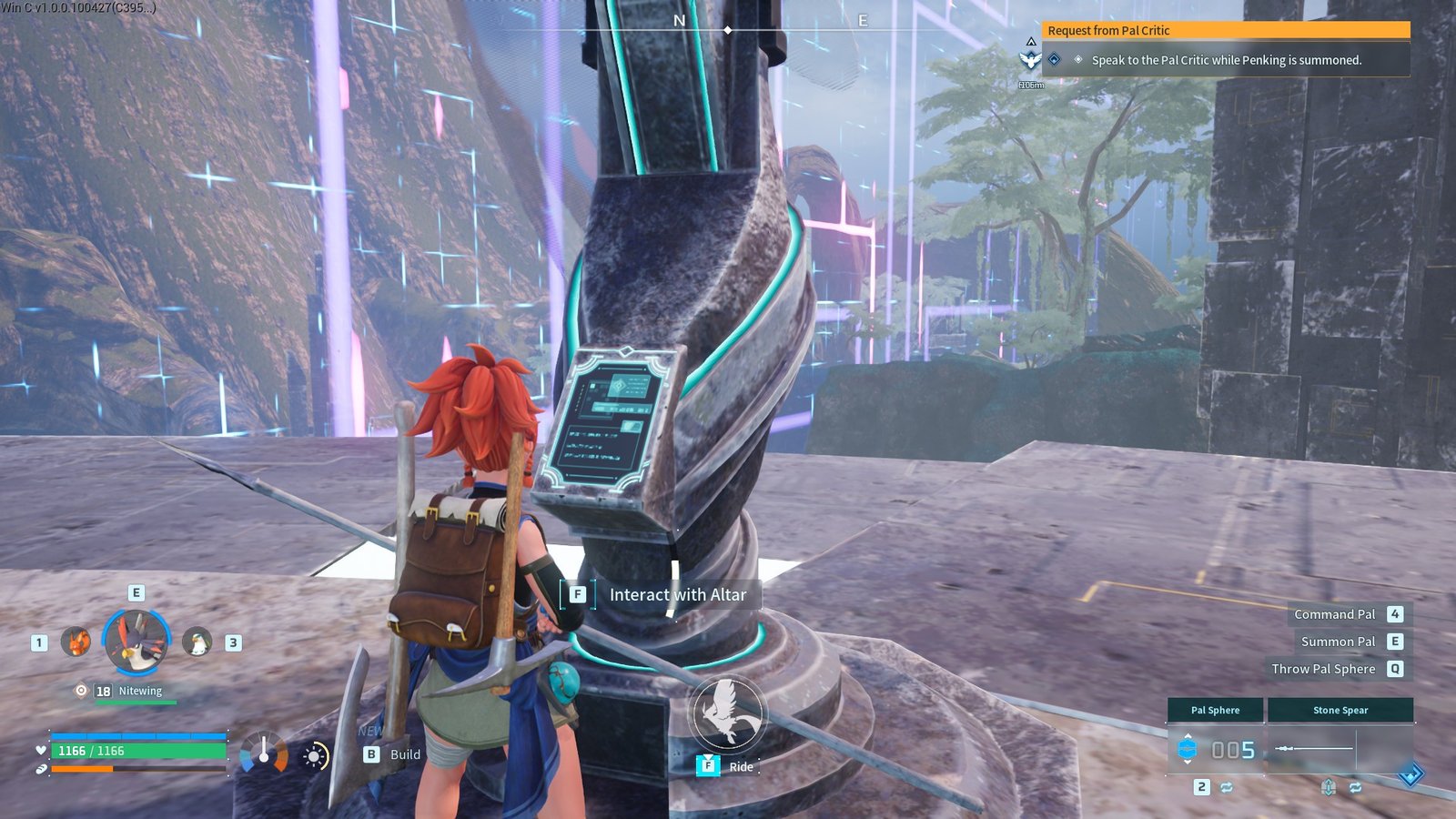 The altar to unlock the world tree in palworld