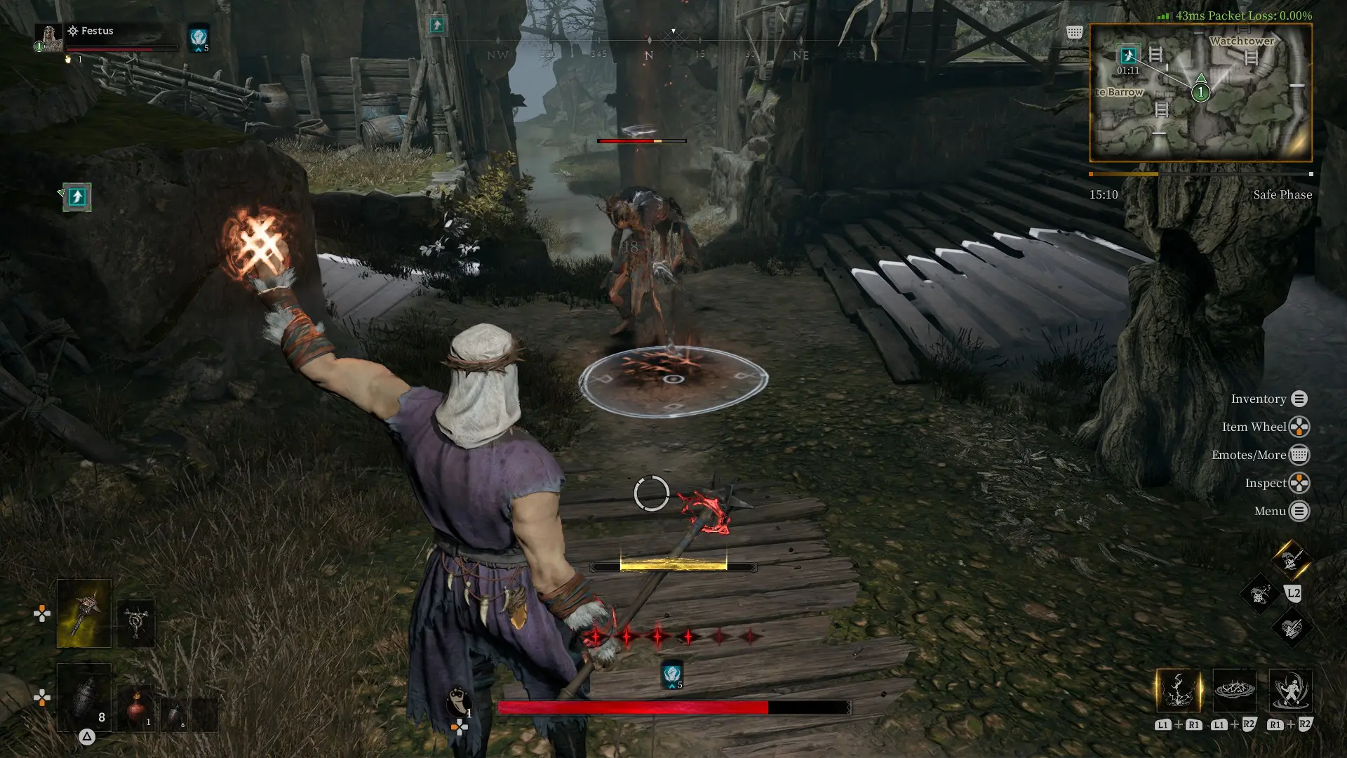 paralysis curse in Mistfall Hunter