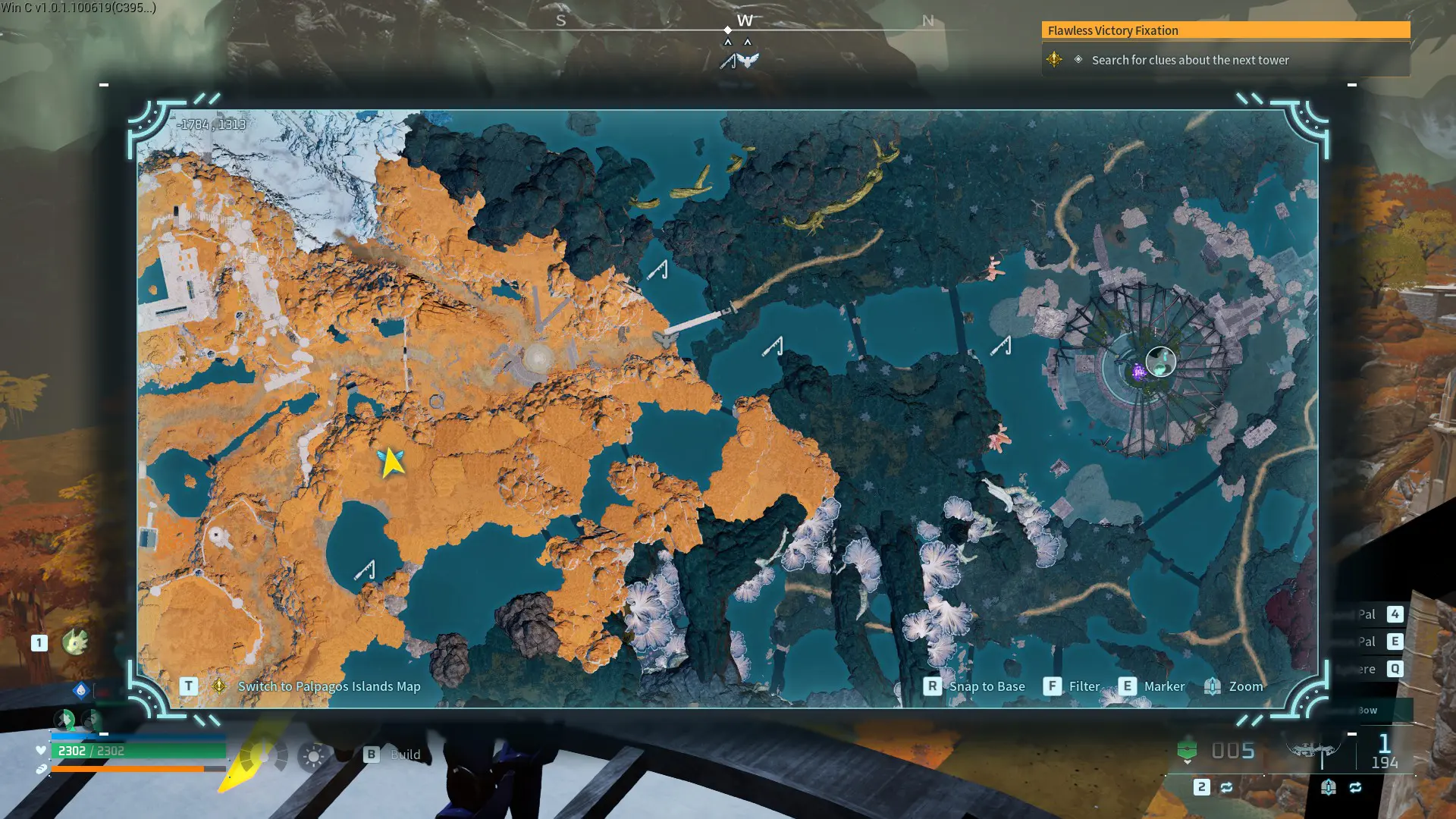 Fishing spots marked in Palworld 1.0