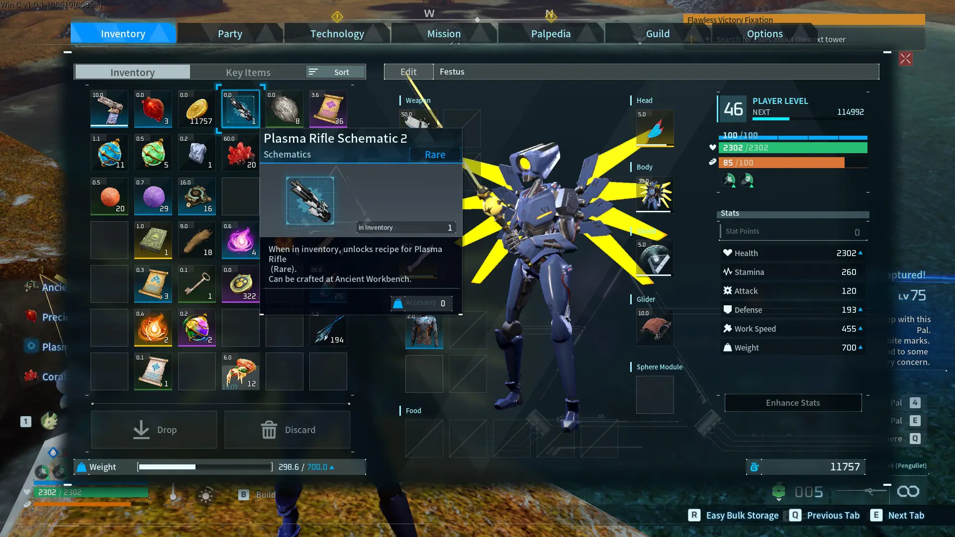 The rewards from fishing in Palworld 1.0