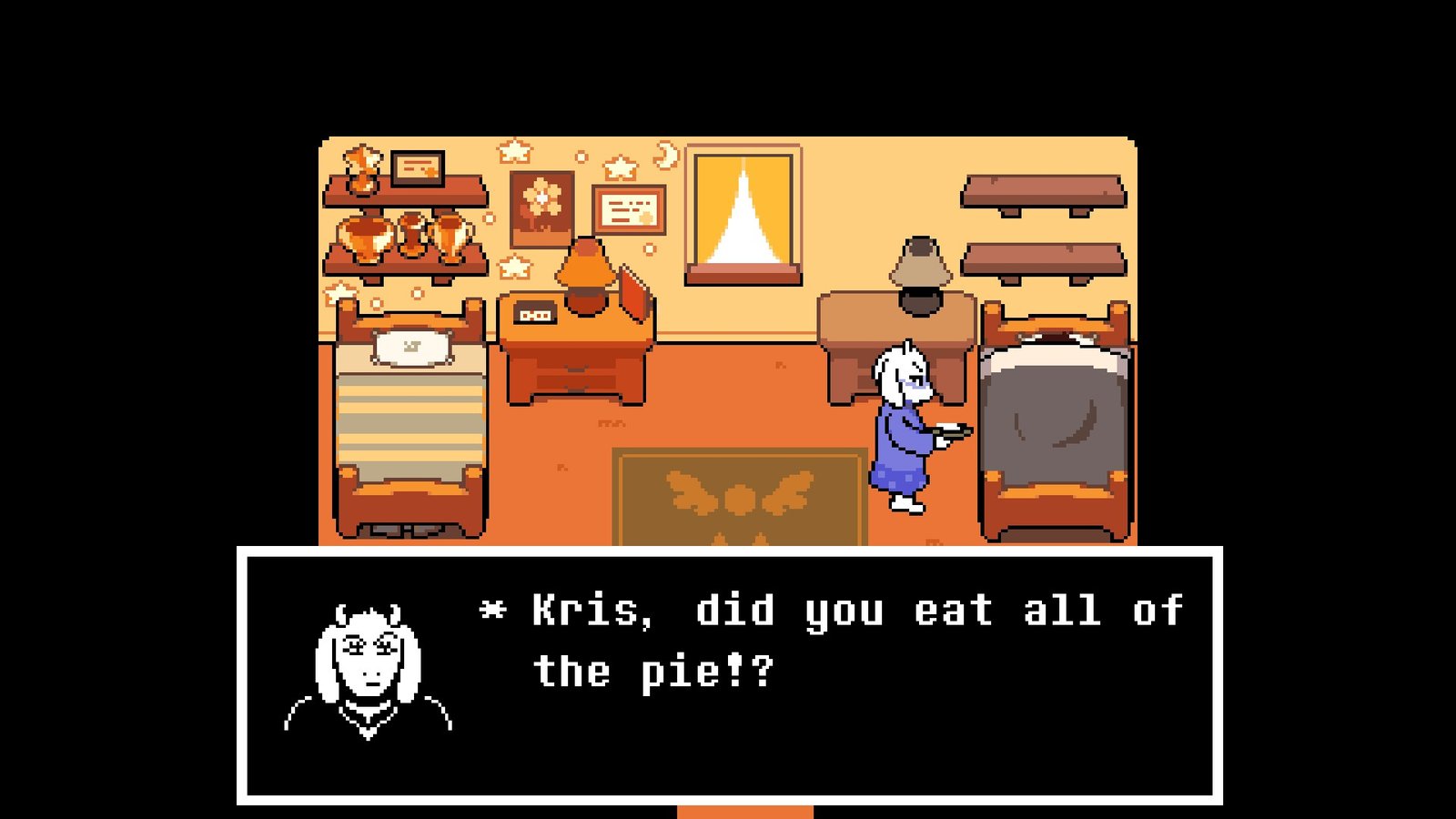 Toriel waking Kris