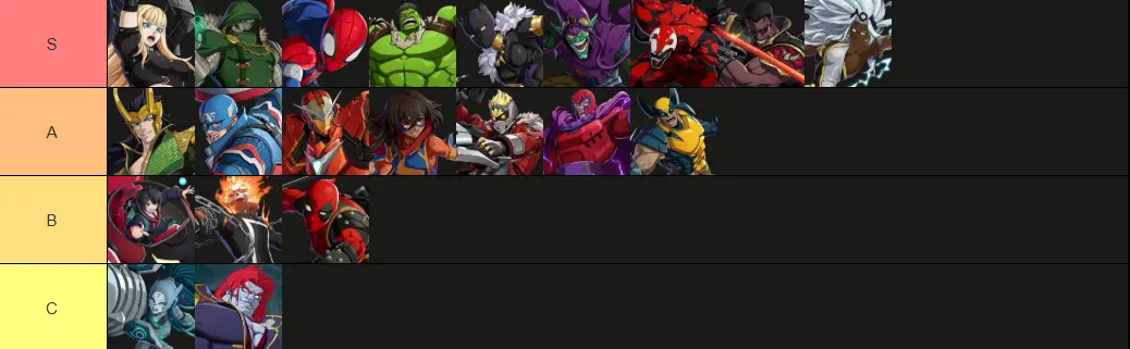 The best hero tier list in Marvel Tokon