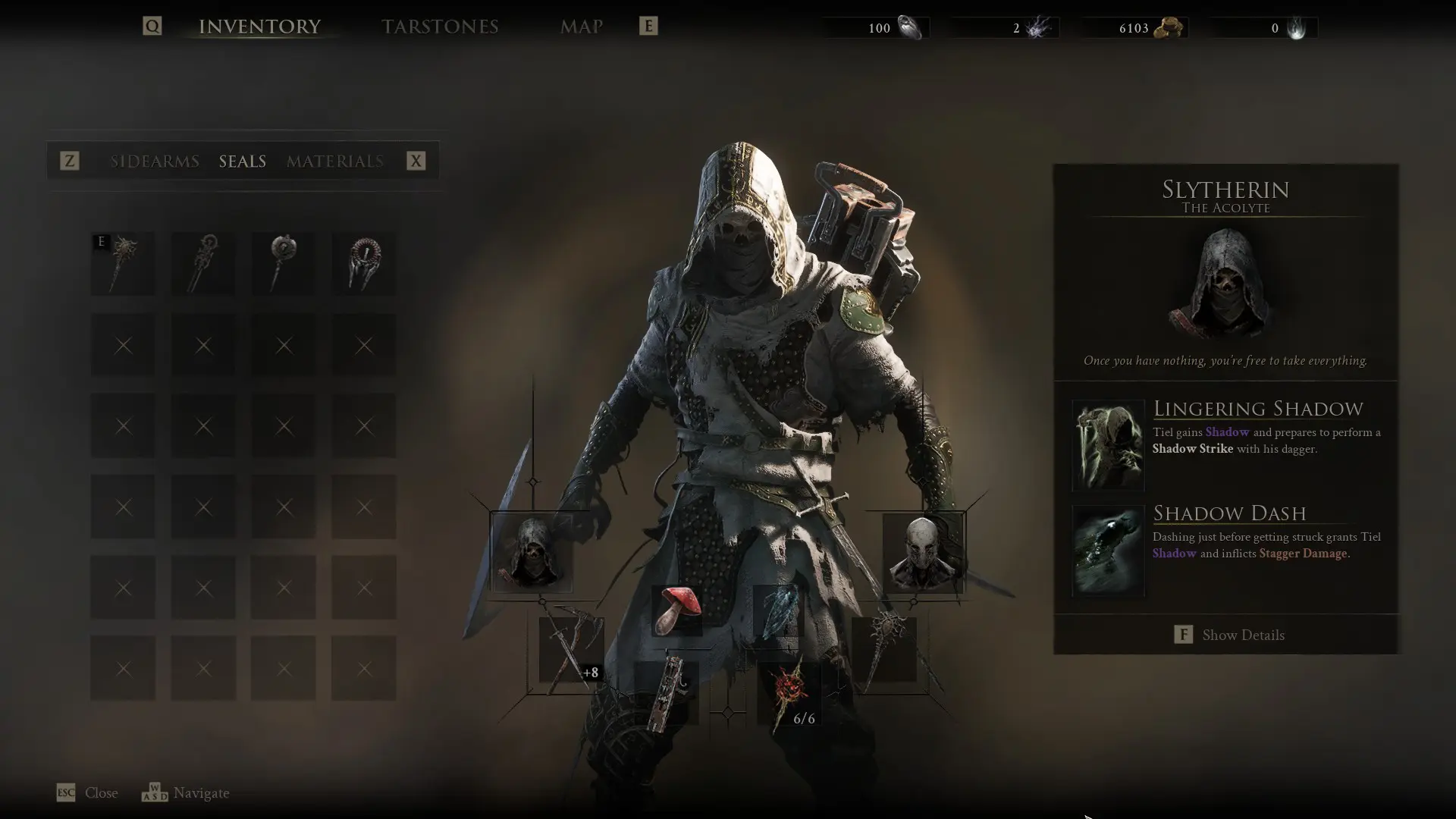 Full loadout for Tiel
