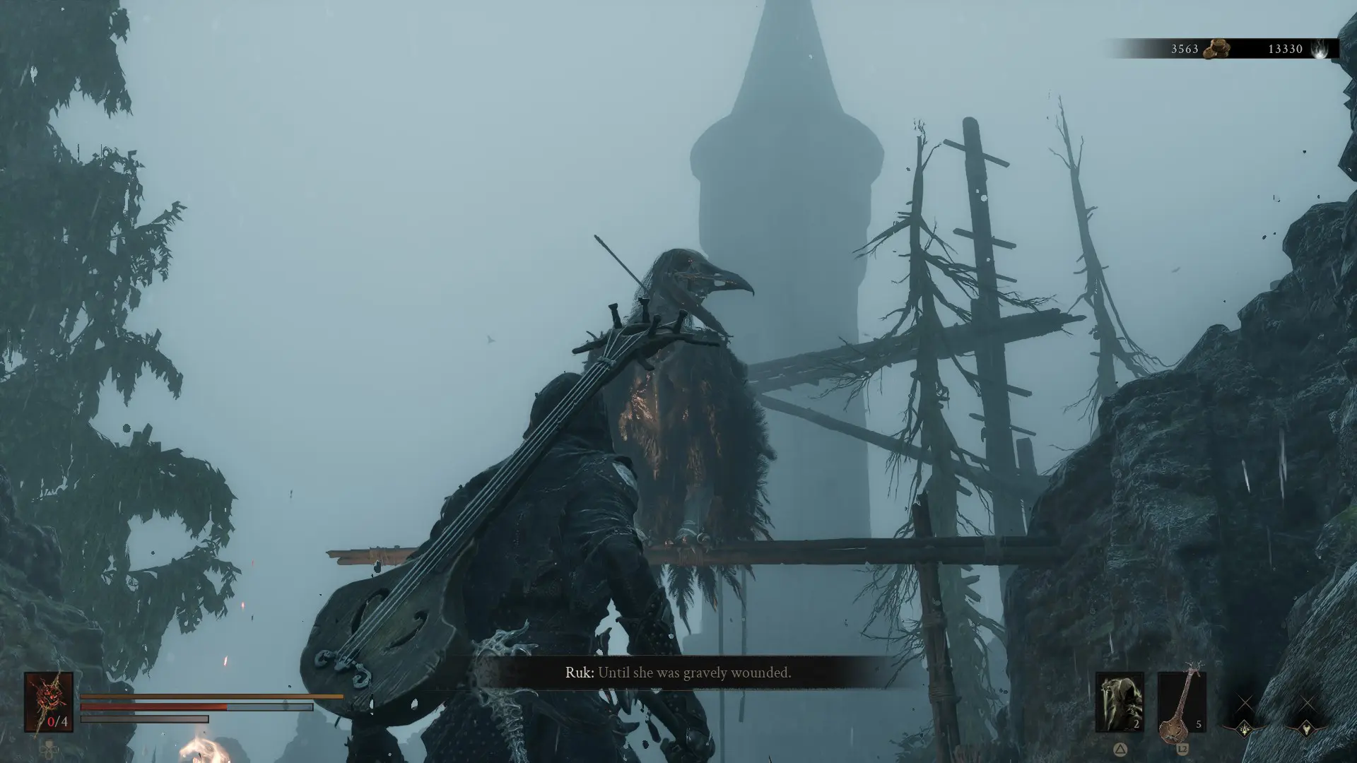 The lute in action in Mortal Shell 2
