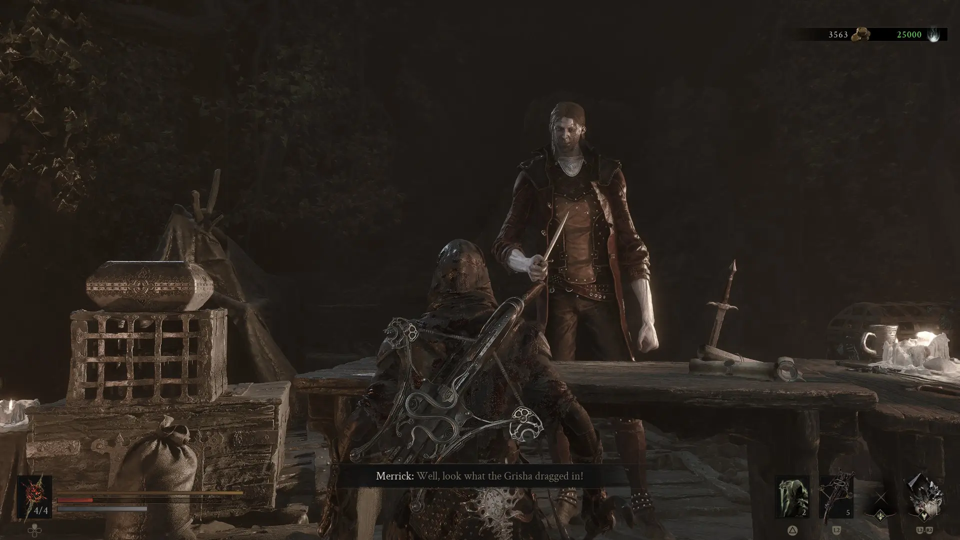 Merrick's shop in Mortal Shell 2