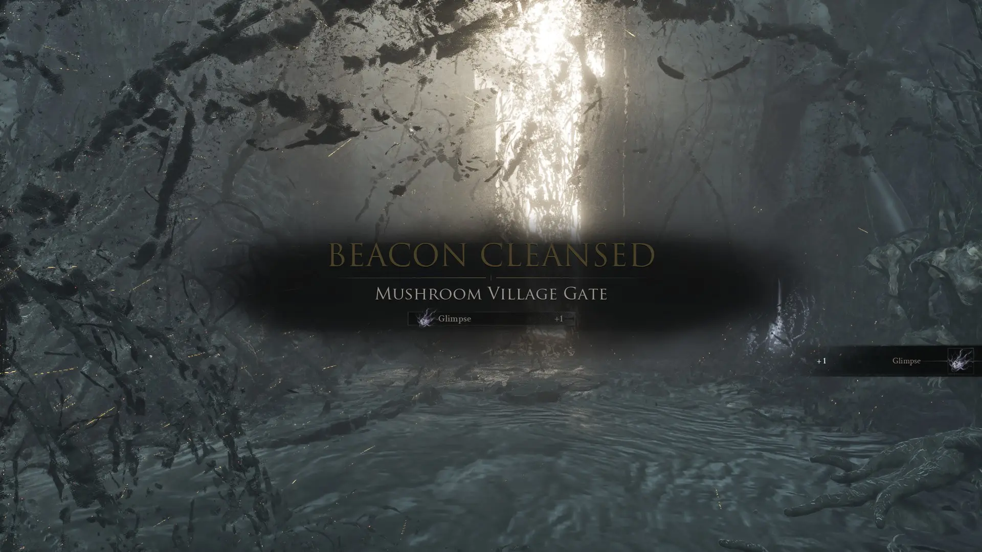 The Mushroom Village Gate Cleansed
