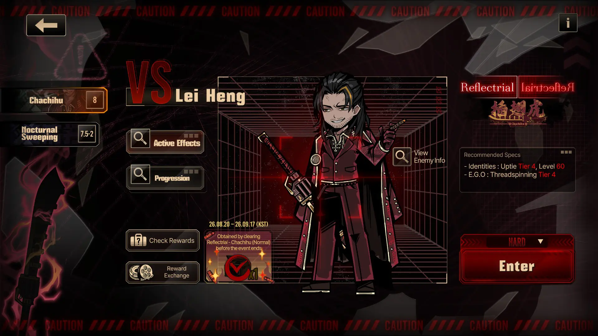 Reflectrial Lei Heng's Menu